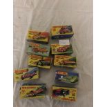 10 boxed Matchbox cars