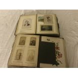 Two Victorian photograph albums