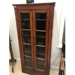 A 19th century mahogany glaze-fronted bookcase