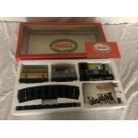 A boxed Mamod steam railway set: RIS : (mint)