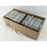 A box containing CD's