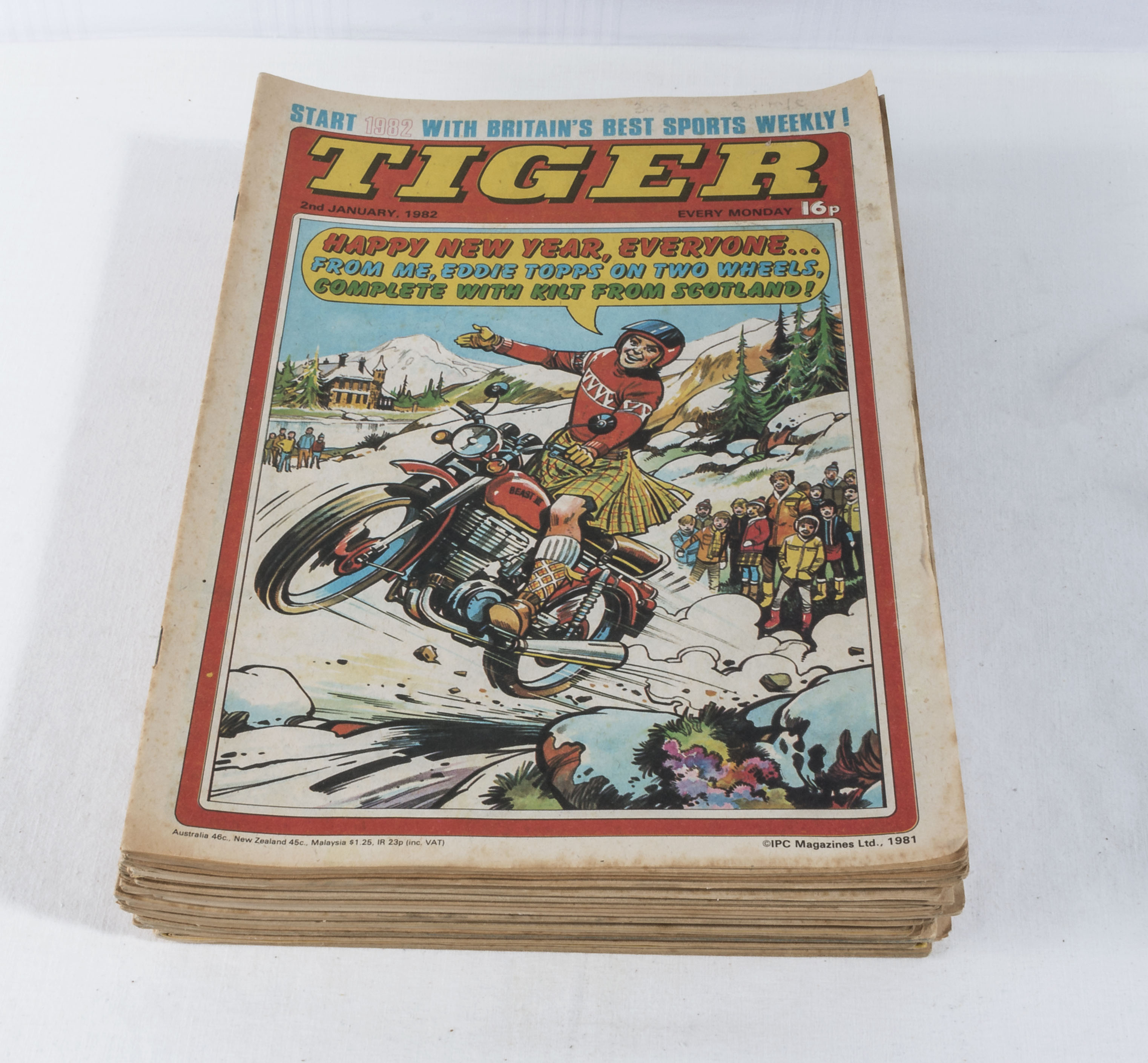 26 Tiger comic books from January to June 1982