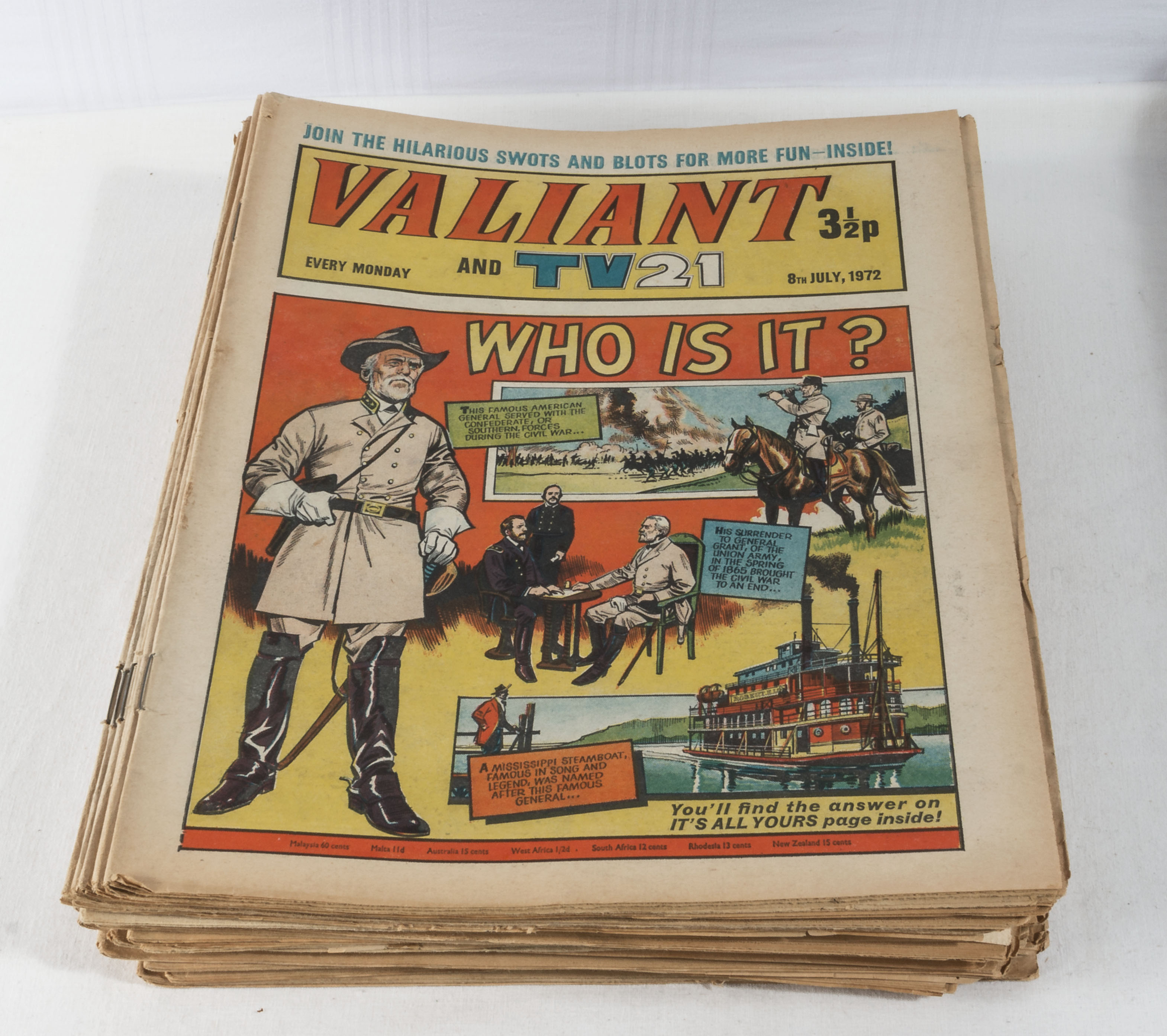 23 vintage Valiant comic books 1972
