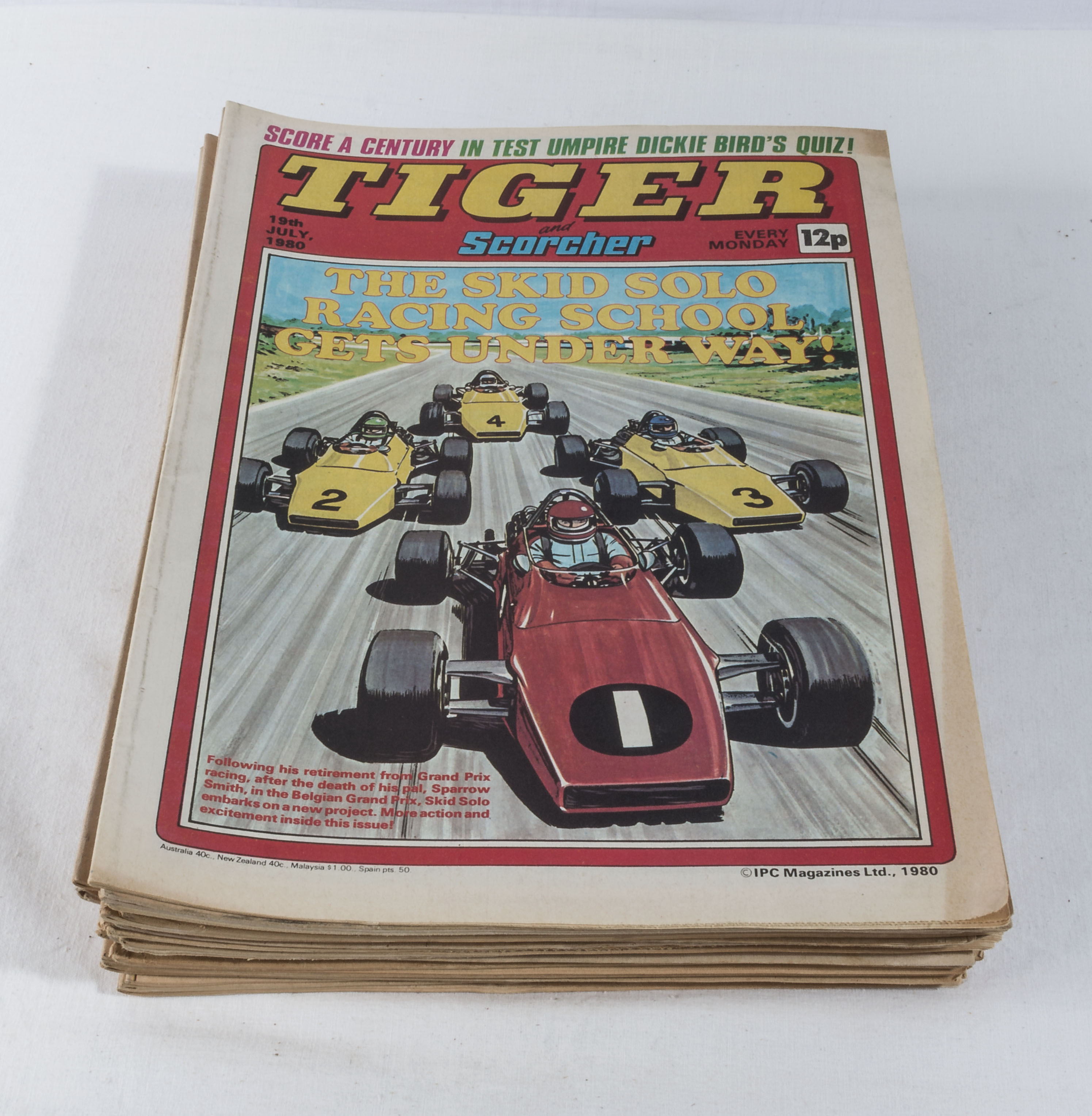 24 Tiger comic books from July to December 1980