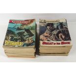 50 vintage Commando comic books 1972/90