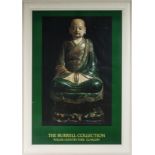 A large framed print of Buddha from the Burrell Collection