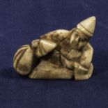 A bone netsuke