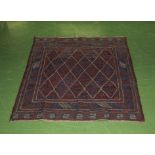 A tribal Gazac rug 112 x 111cm