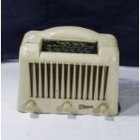 A vintage bakelite radio