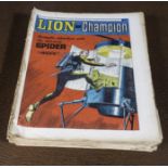 17 vintage Lion and Champion comic books January to June 1967