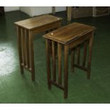2 small oak tables.