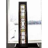 A leaded glass panel