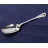 A Georgian silver spoon