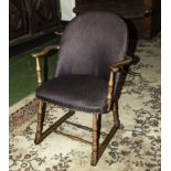 A vintage armchair newly upholstered.