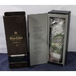 A bottle of Johnnie Walker Blue Label blended Scotch whisky, 1 litre. The Cask Edition, Special