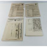 German documents and maps