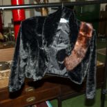 A childs fur jacket and a fur collar