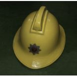 A Lothian and Borders fireman's helmet