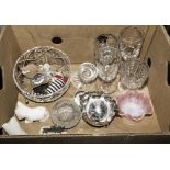 A box containing glass ware