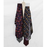 A bundle of gent's ties including silk