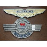 Morris and Aston Martin plaques