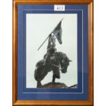 A 3D framed picture of the Hawick Horse