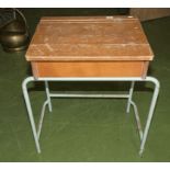 A child's vintage school desk