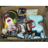 A box containing miscellaneous items