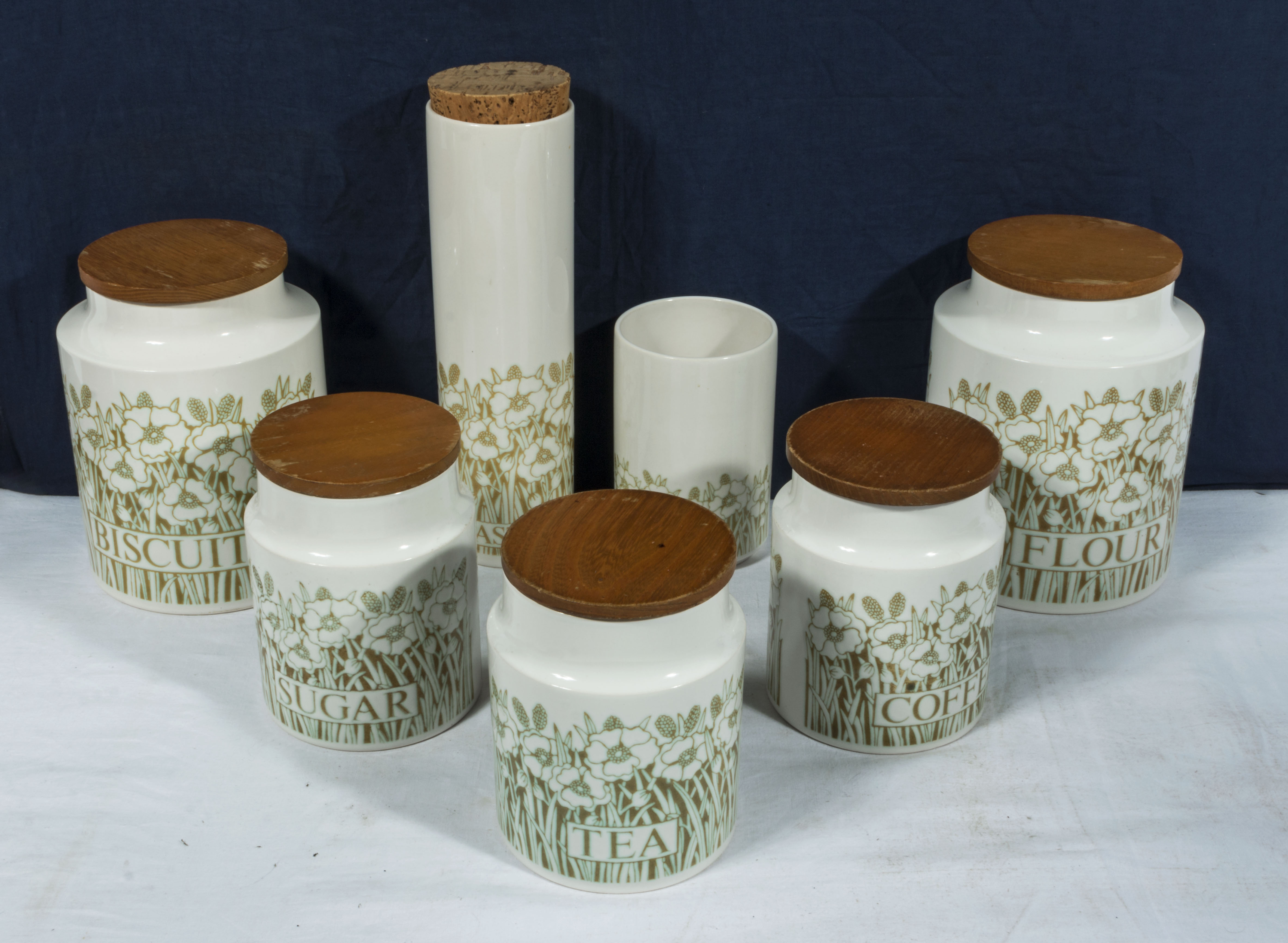 Hornsea pottery storage jars