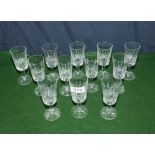 12 sherry glasses