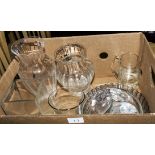 Glass vases and dishes