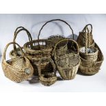 Assorted wicker baskets