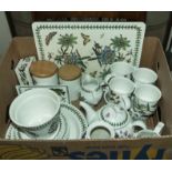 A collection of Portmeirion table pottery