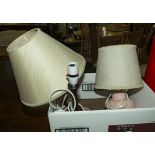 assorted table lamps