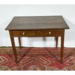 An 18th century oak side table3 ft wide 2 ft deep