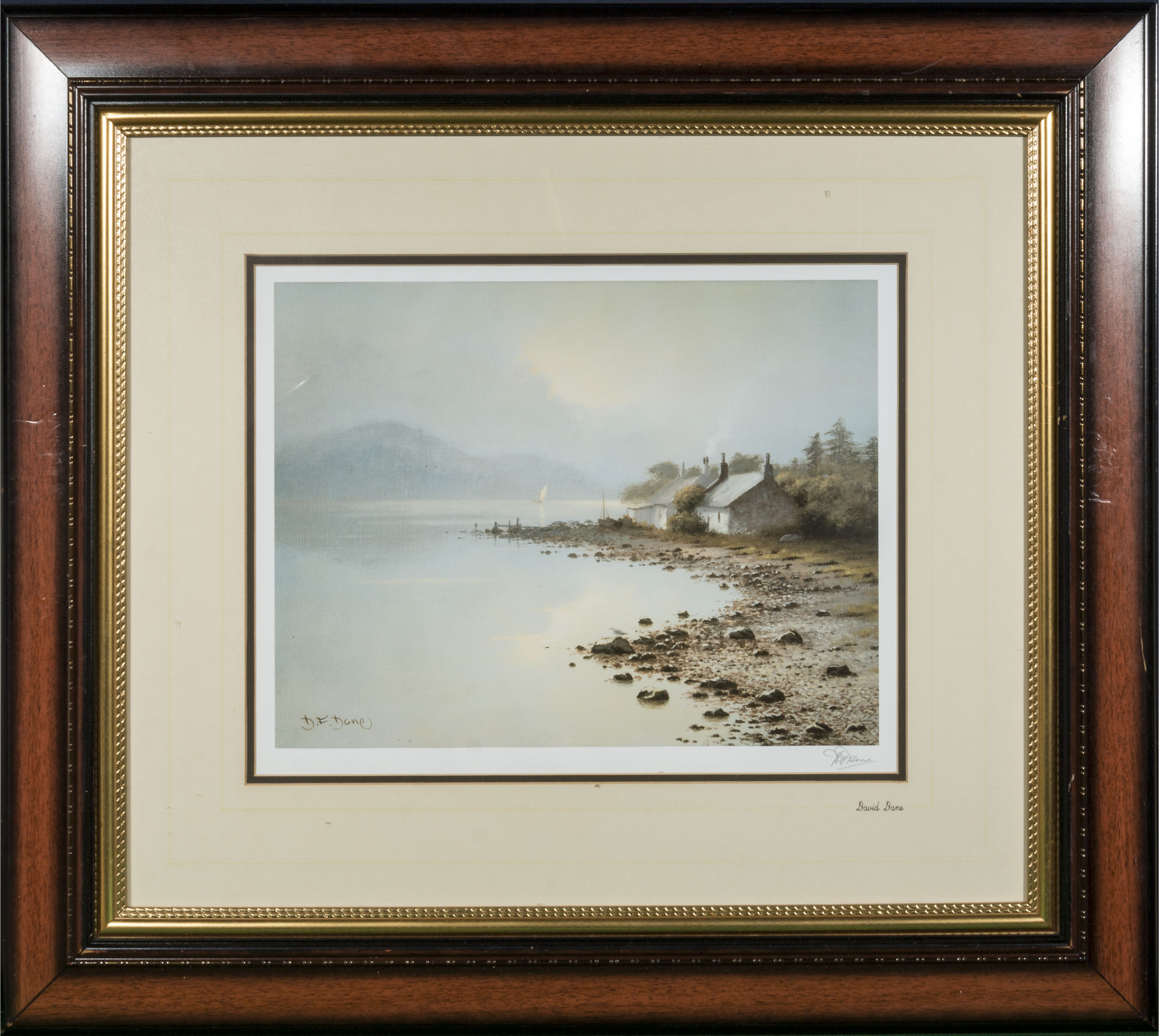 A pair of David Dane prints depicting lake scenes, signed in pencil D F Dane - Image 3 of 3