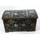 A small Victorian decorated box20inch wide 12inch tall (50 by 30cm)