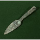 A Luristan bronze spearhead 1600 BC