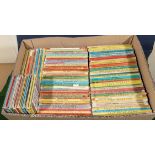 A box containing a quantity of vintage Ladybird books