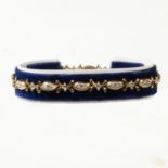 A 9ct gold diamond bracelet