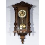 A Victorian Vienna wall clock