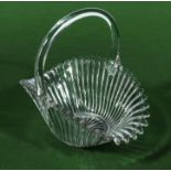 A glass basket