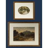 Waller H Paton RSA (1828-1895) A framed watercolour depicting the banks of Eden signed, one other