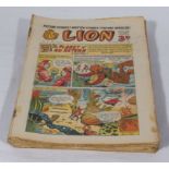 25 vintage Lion comic books 1955