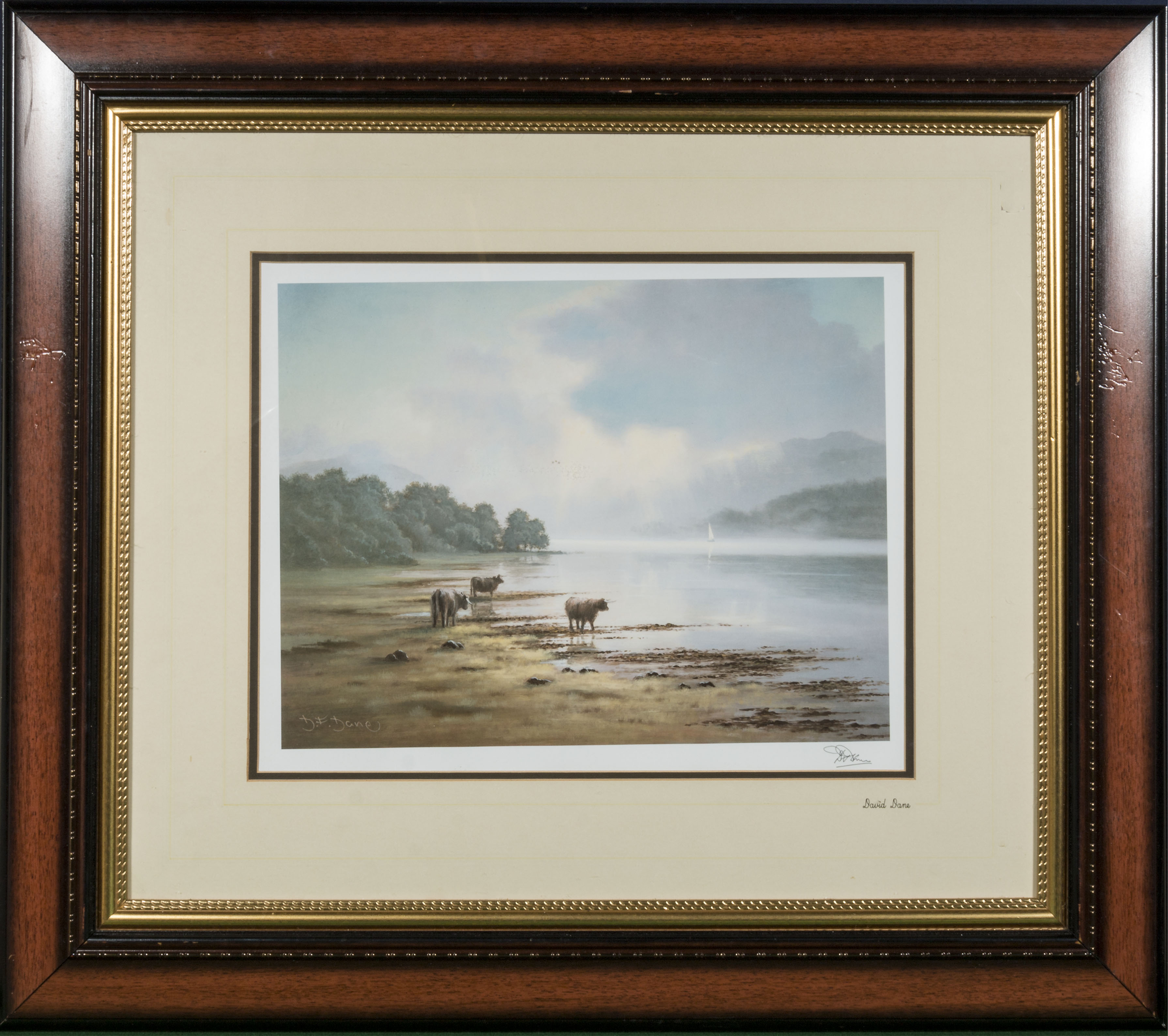 A pair of David Dane prints depicting lake scenes, signed in pencil D F Dane - Image 2 of 3