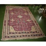 A large ethnic style woven cotton rug/wall hanging size 2.7m x 1.8m