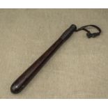 A vintage police truncheon