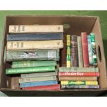 A box containing children's books