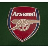 A cast Arsenal wall plaque