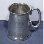 A silver tankard